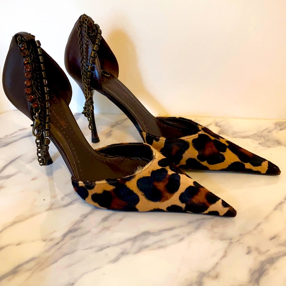 Beautiful leather high heel Stilettos